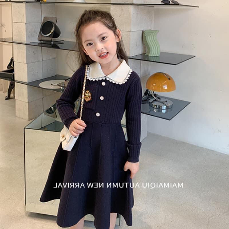 Váy len polo cao cấp cho bé gái hàng od không huỷ