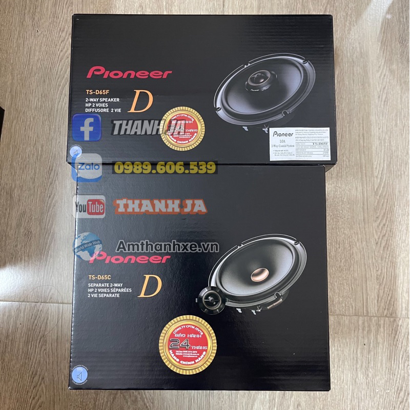 6 Loa Xe Pioneer TS D65C TS D65F Chính Hãng Nhật Bản