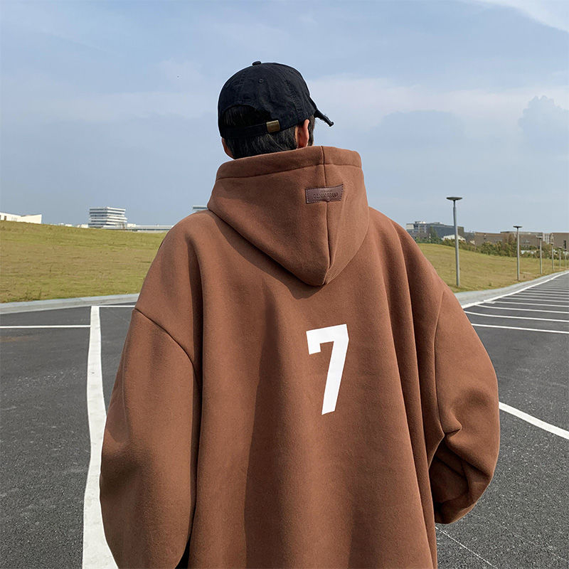 Áo Hoodie số7 unisex phom rộng/Áo hoodie unisex form rộng số 7 dài tay với chất thun nỉ dày.