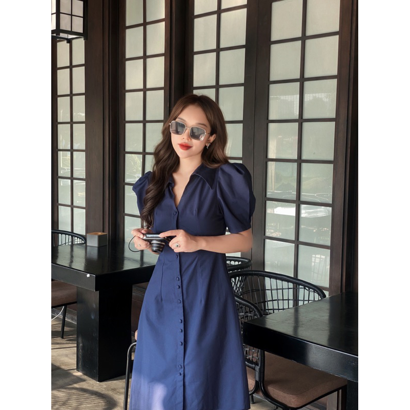 MSIX.MV | Đầm sơ mi dáng dài maxi