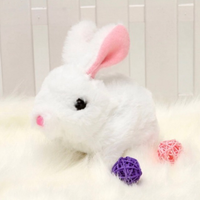 Đồ chơi hình Thỏ, hình chó bông chạy bằng pin dễ thương cho bé yêu