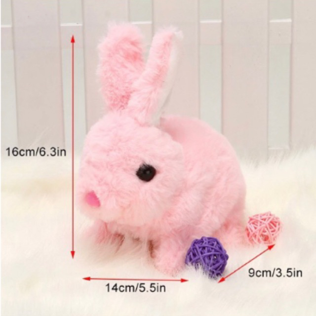 Đồ chơi hình Thỏ, hình chó bông chạy bằng pin dễ thương cho bé yêu