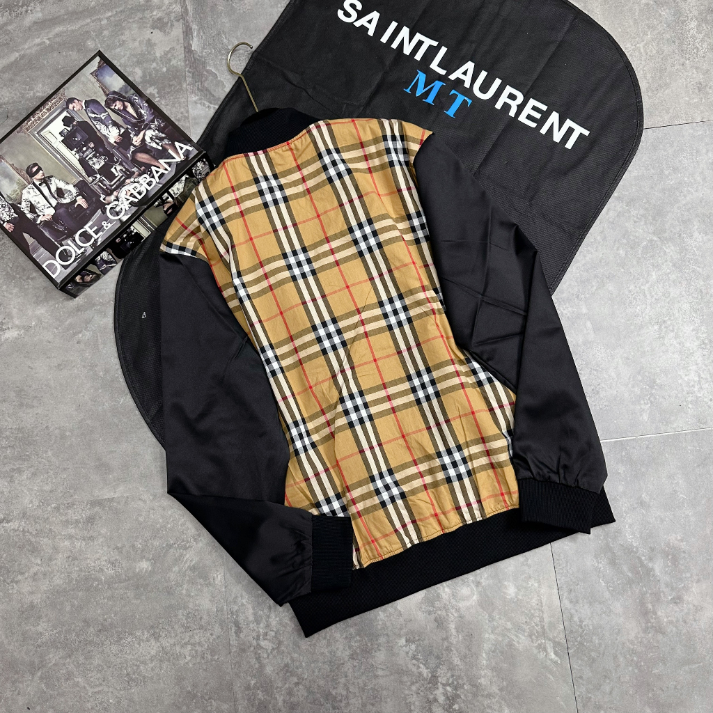 Áo Khoác Bomber Nam Nữ BB.R Bản Gió Hai Lớp Dệt Thêu Da Bản Hoàn Thiện Hót Neww 2023