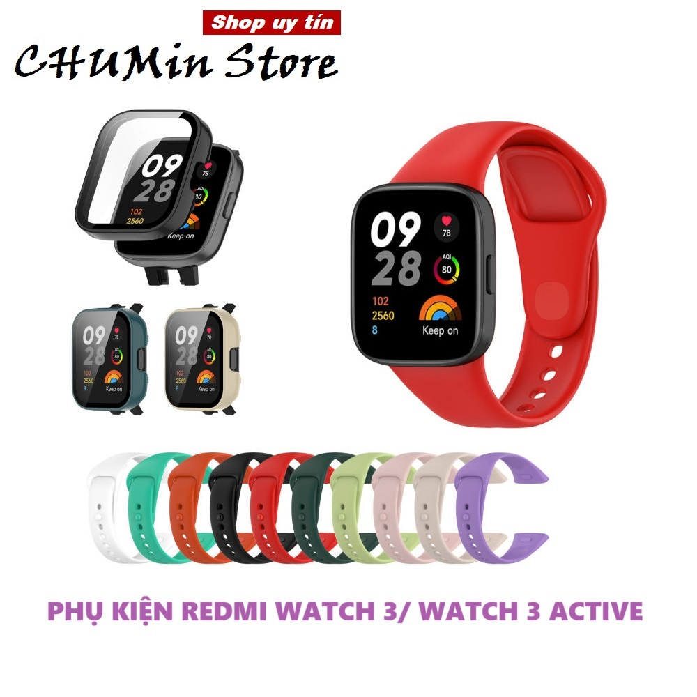 Dây thay thế, miếng dán đồng hồ thông minh Redmi Watch 3/ Watch 3 Active