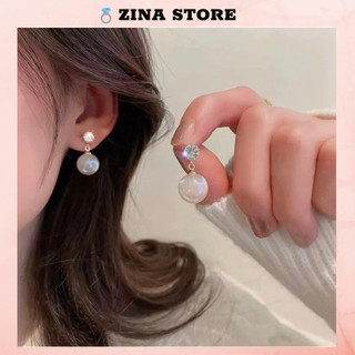 Bông tai nữ đính ngọc nhẹ nhàng cổ điển