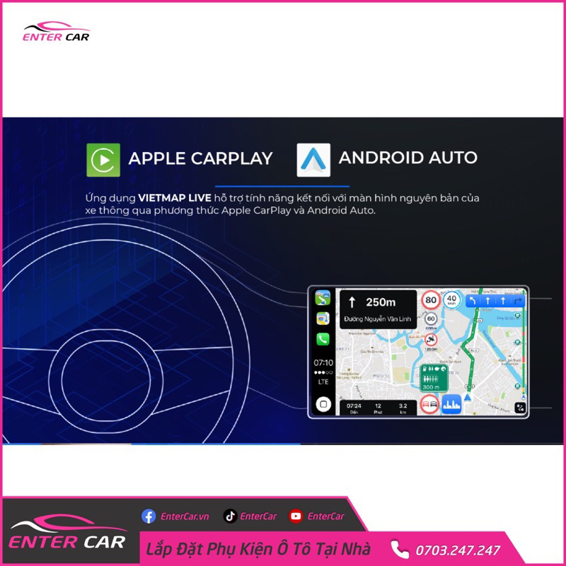 Vietmap Live Pro dẫn đường cho oto có đầy đủ cảnh báo giao thông