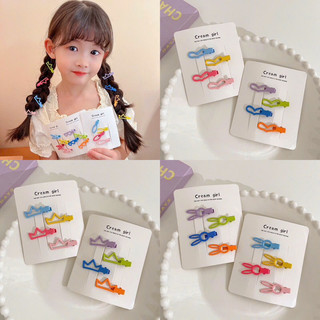 Vỉ 4 kẹp hình thỏ, nơ , vương niệm xinh cho bé gái