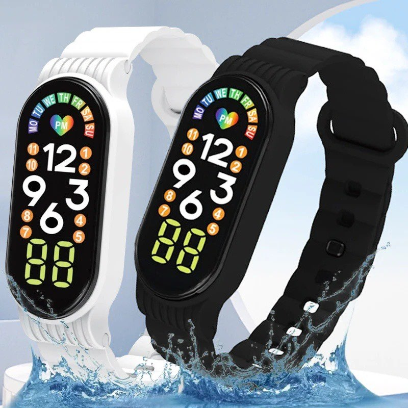 DADIHA Đồng Hồ Điện Tử Thể Thao M7a Màn Hình Cảm Ứng Chống Thấm Nước Dây Silicon Siêu Nhẹ Thời Trang Cho Nam Và Nữ