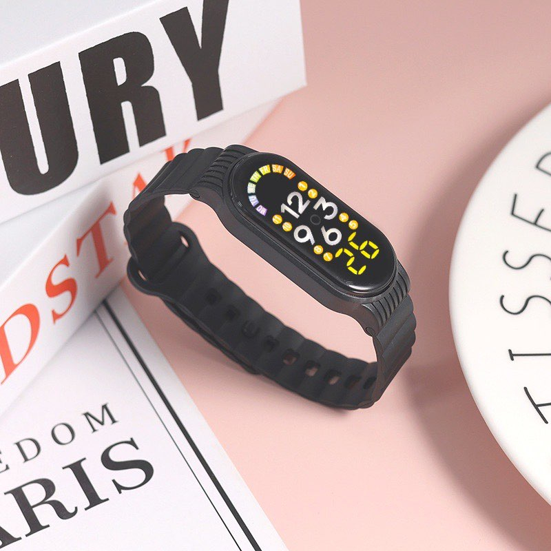 DADIHA Đồng Hồ Điện Tử Thể Thao M7a Màn Hình Cảm Ứng Chống Thấm Nước Dây Silicon Siêu Nhẹ Thời Trang Cho Nam Và Nữ