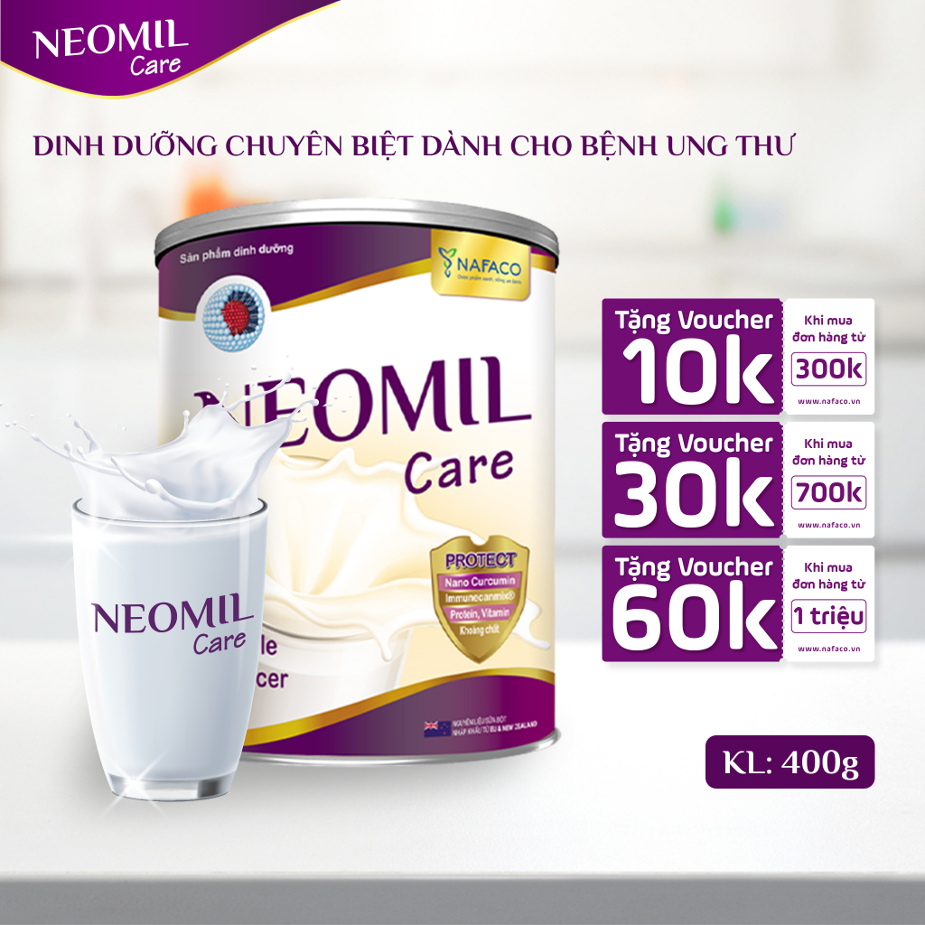 Sữa Neomil care 400G - Dinh dưỡng chuyên biệt cho người ung thư