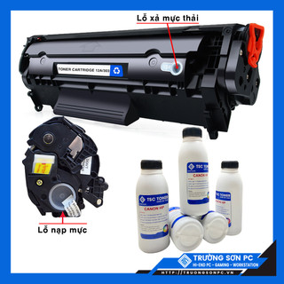 Hộp Mực Cartridge Máy In CANON 12A 303 2900 | Kèm 5 Chai Mực Nạp (Hết mực có thể tự đổ, không cần đến dụng cục đổ mực)