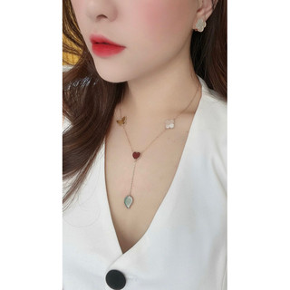Set trang sức cỏ hoa bạc 925