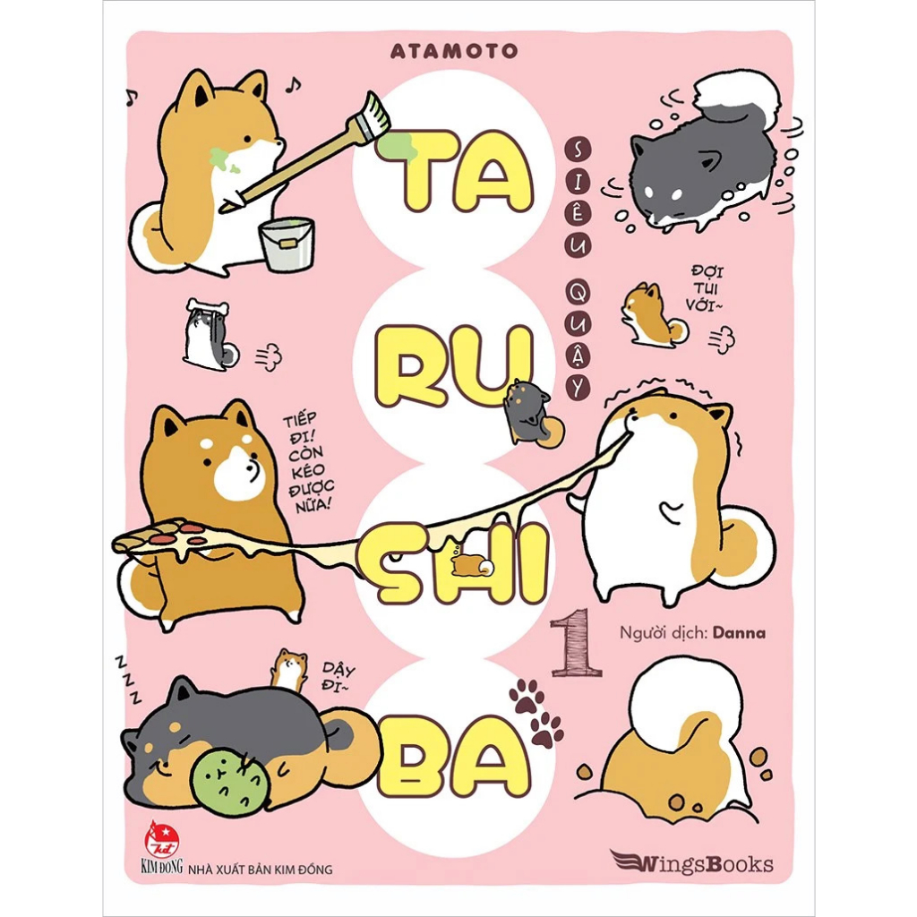 Truyện tranh Tarushiba siêu quậy - Tập 1 - In màu 100% - Tặng kèm Bookmark và Sticker - NXB Kim Đồng