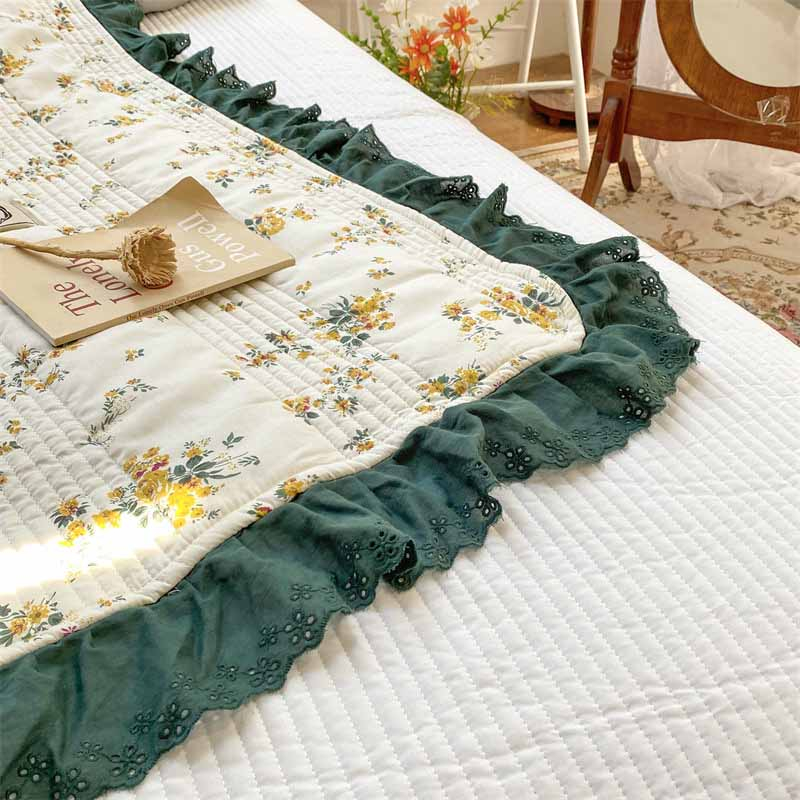 Ga phủ cotton cao cấp chính hãng TOPAZ nhập khẩu chất liệu cotton lụa kháng khuẩn tặng kèm 2 vỏ gối