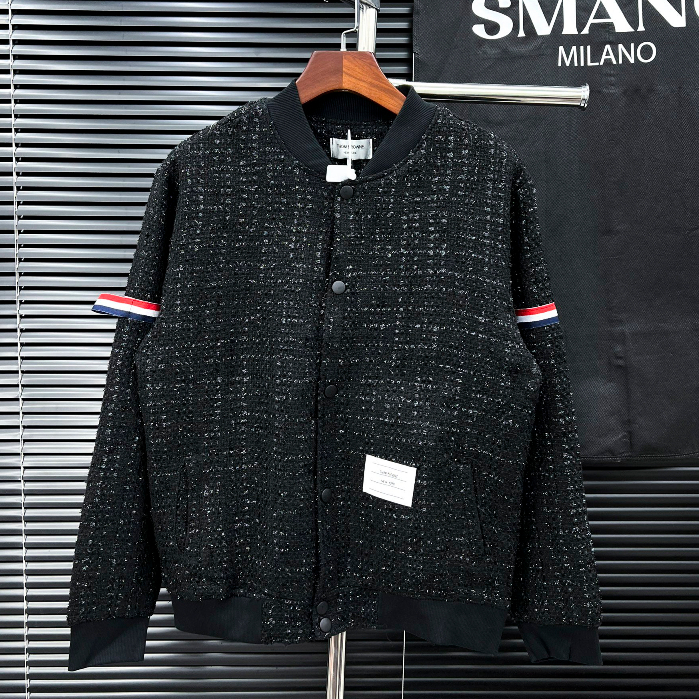 Áo Khoác Nam Nữ Bomber Thom YS.L Bản Kim Tuyến Phối Dạ Quảng Châu