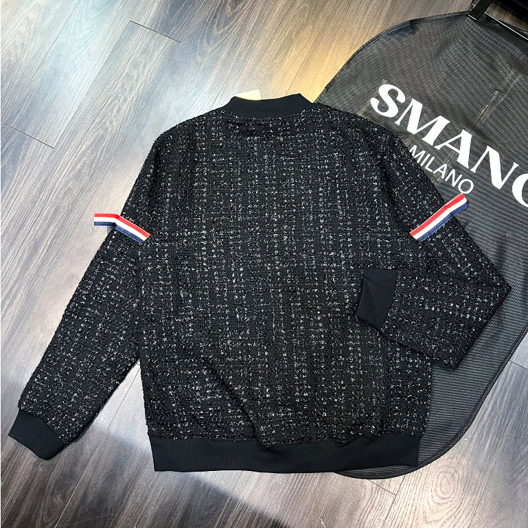 Áo Khoác Nam Nữ Bomber Thom YS.L Bản Kim Tuyến Phối Dạ Quảng Châu