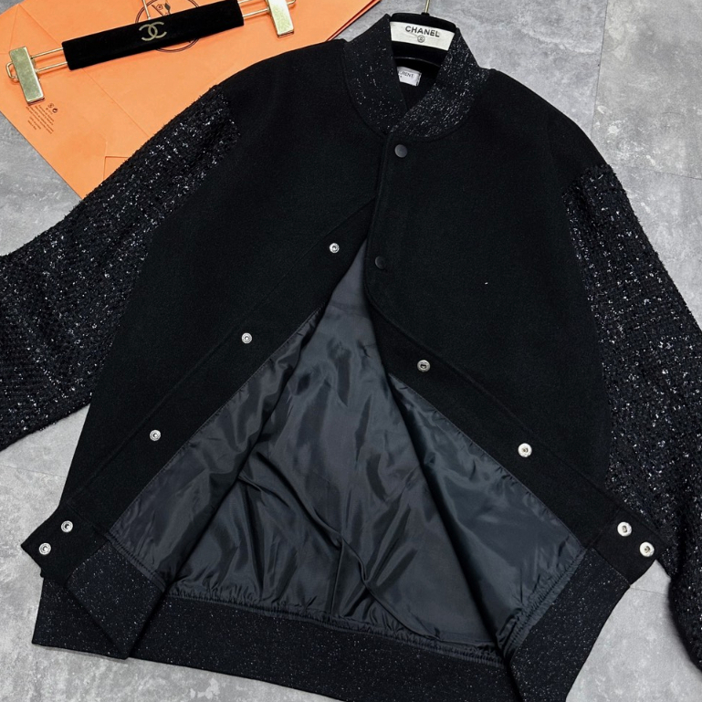 Áo Khoác Nam Nữ Bomber Thom YS.L Bản Kim Tuyến Phối Dạ Quảng Châu