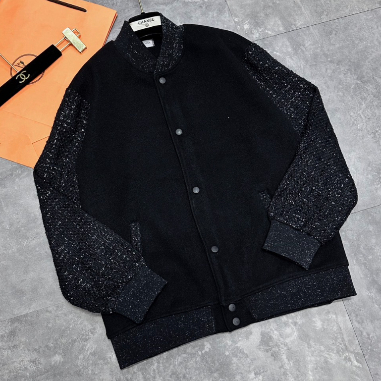 Áo Khoác Nam Nữ Bomber Thom YS.L Bản Kim Tuyến Phối Dạ Quảng Châu