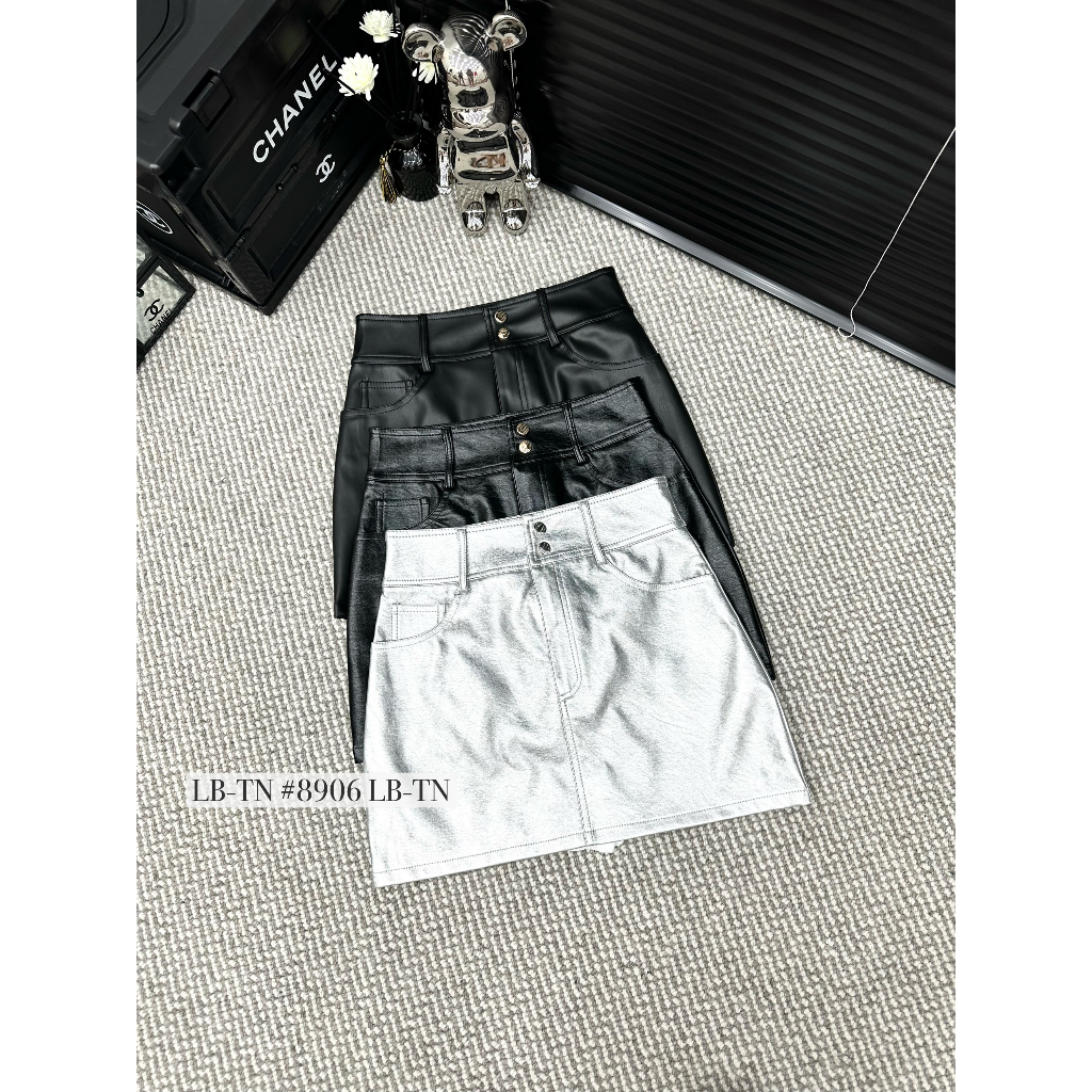Chân váy da bóng Dio siêu xinh MS8906 - Anna.Store