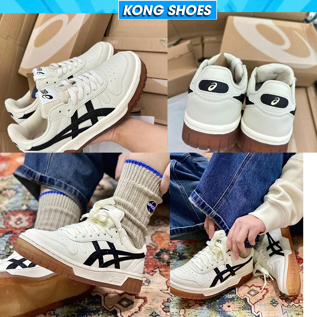 Giày Asics Court MZ Cream Black Gum mẫu mới nhất, Giày Đế Cao Su asics Nguyên Khối Đủ Size nam nữ | BigBuy360 - bigbuy360.vn