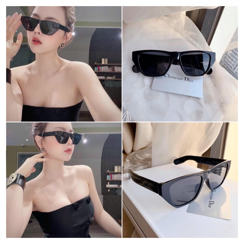 Kính dio.r đen mắt vếch bé