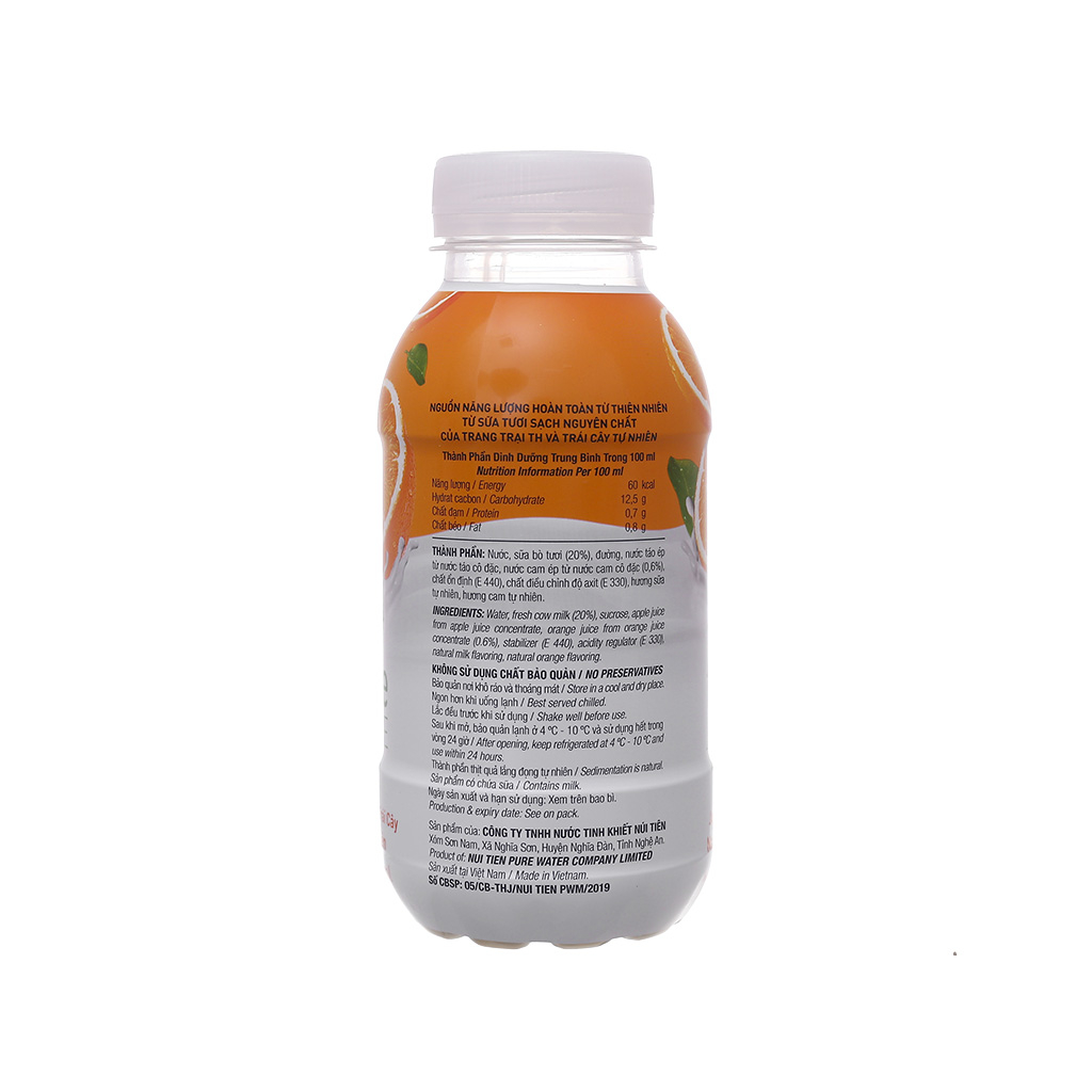 Nước uống sữa trái cây TH True Juice Milk chai 330ml