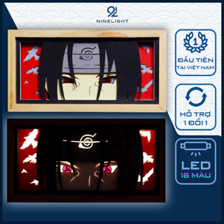 [ITACHI] Hộp Đèn Anime 3D Led 16 Màu Độc Lạ, Hộp Tranh Đèn Led 3D Trang Trí Bàn Học, Bàn Làm Việc