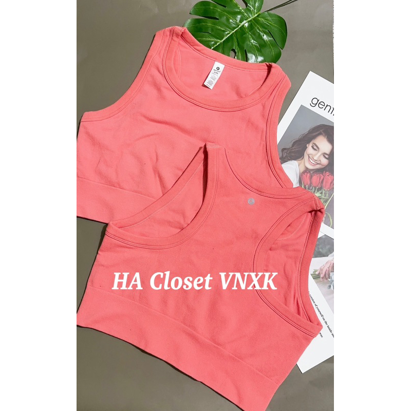 Áo CropTop Thun Gân 2lop 90 Degree Xịn