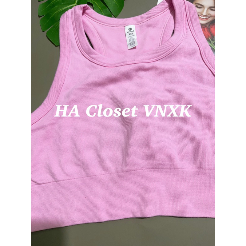 Áo CropTop Thun Gân 2lop 90 Degree Xịn