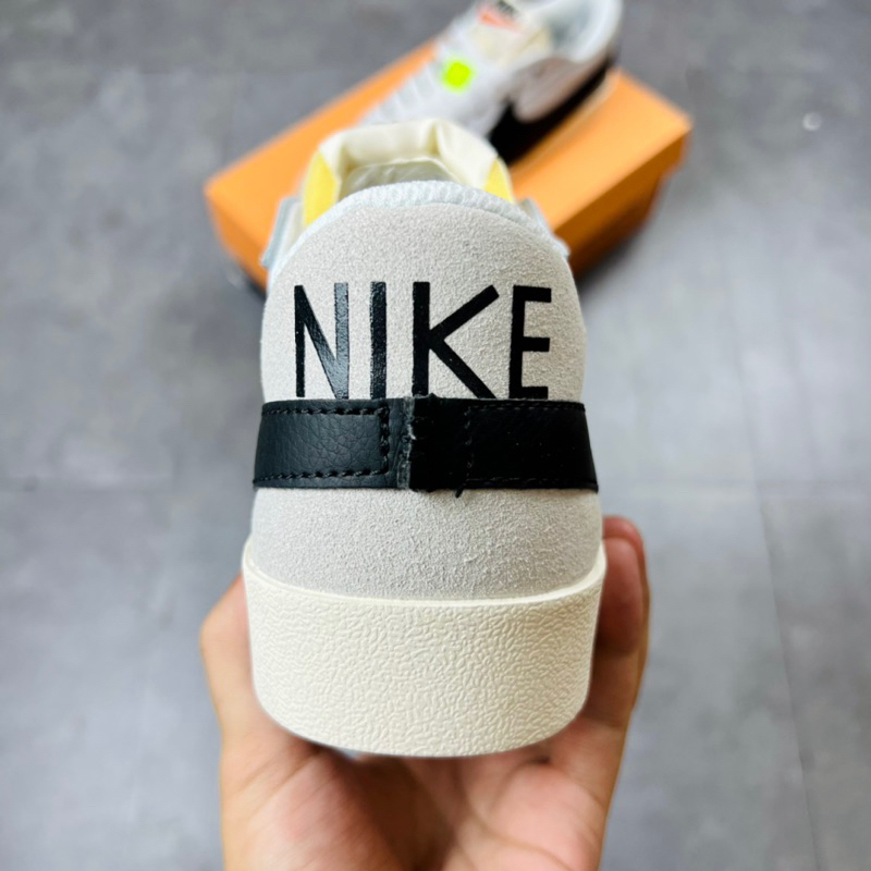 Giày Thể Thao Sneaker NK Blazer Low 77 Jumbo White Black Hàng TC
