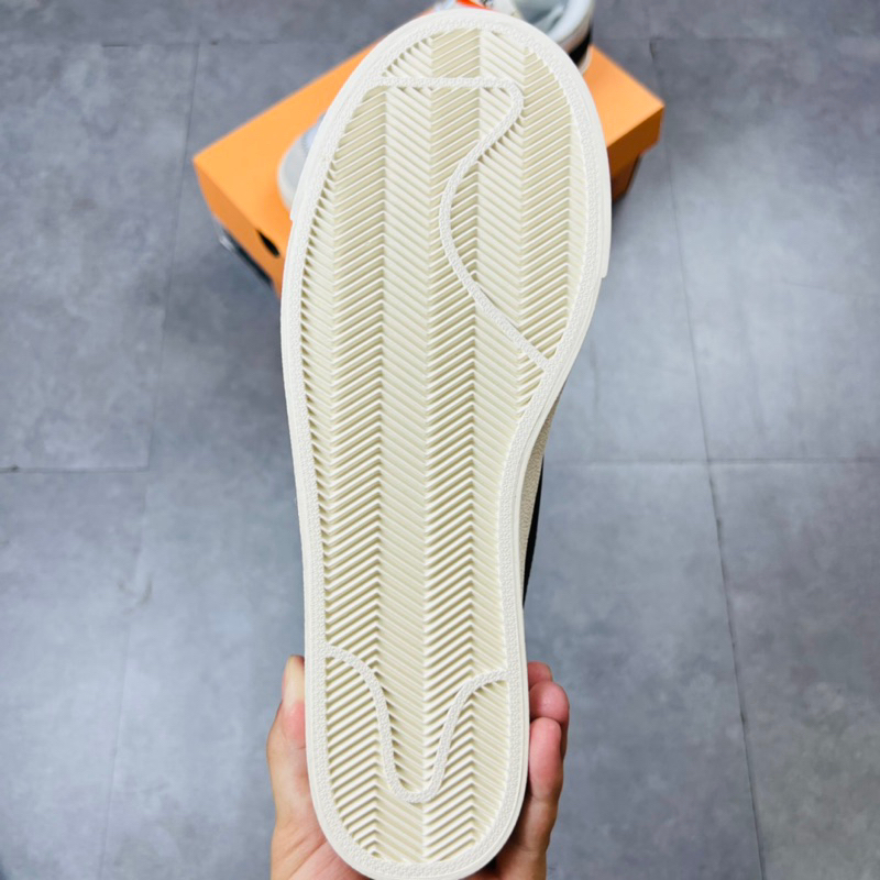 Giày Thể Thao Sneaker NK Blazer Low 77 Jumbo White Black Hàng TC