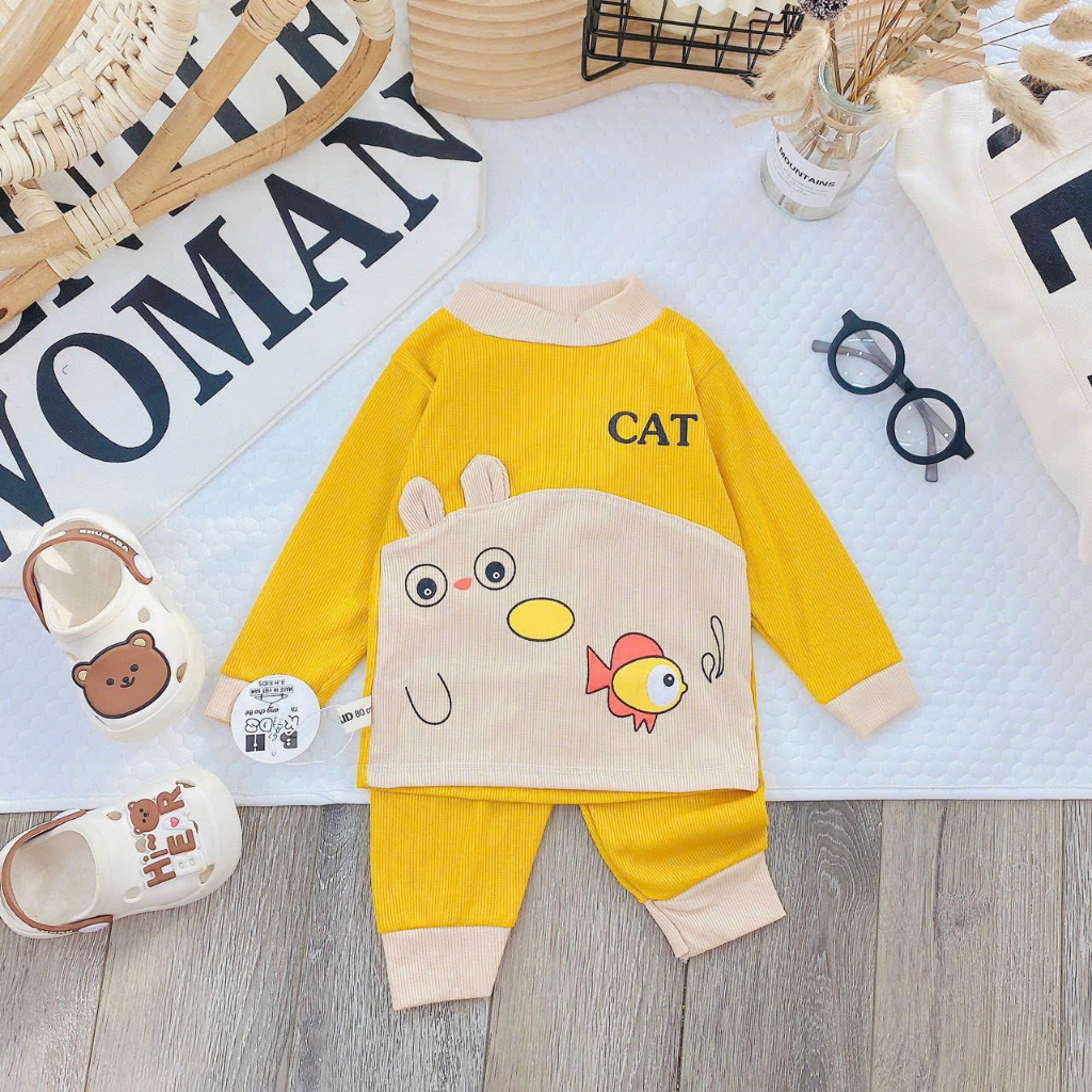 Bộ thu đông bé trai , Bộ thu đông bé gái chất len từ sơ sinh Đến 15kg