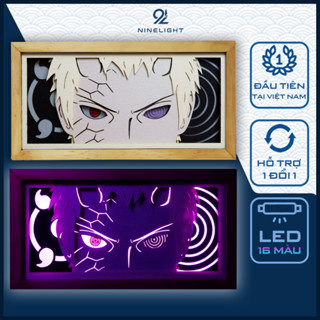 [OBITO] Hộp Đèn Anime 3D Led 16 Màu Độc Lạ, Hộp Tranh Đèn Led 3D Trang Trí Bàn Học, Góc Làm Việc