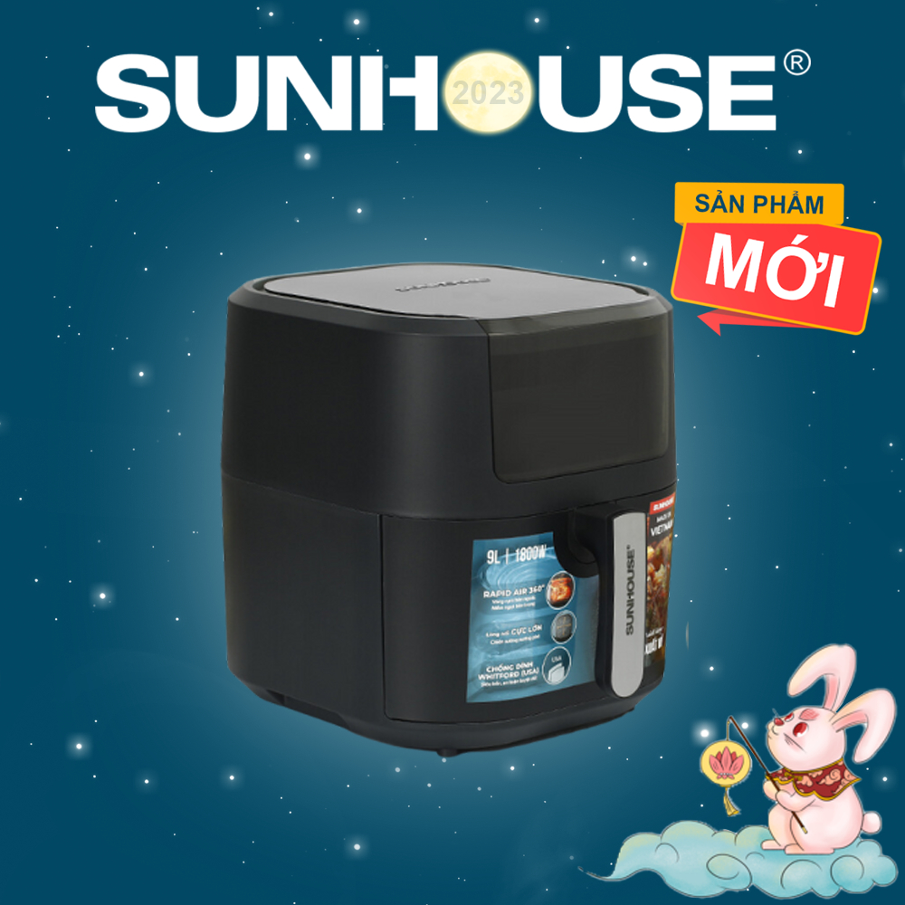 Nồi chiên không dầu 9L SUNHOUSE SHD4089 - Bảo hành chính hãng 12 tháng