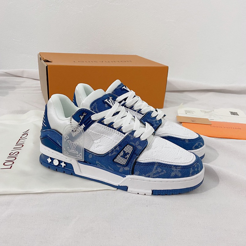 Giày LV đen nam phiên bản cao cấp  tặng tất