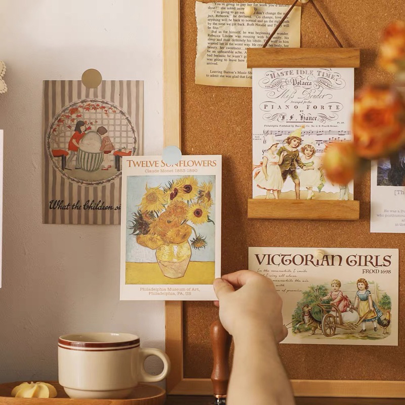 Set 30 tấm postcard phong cách Anh 1920