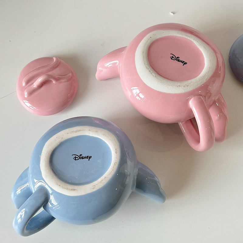 Ly sứ couple Stitch và Angel