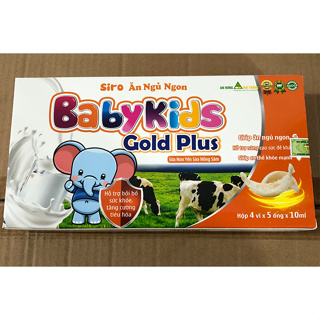 Siro ăn ngủ ngon Baby Kids gold plus giúp tăng sức kháng, ăn ngon, ngủ