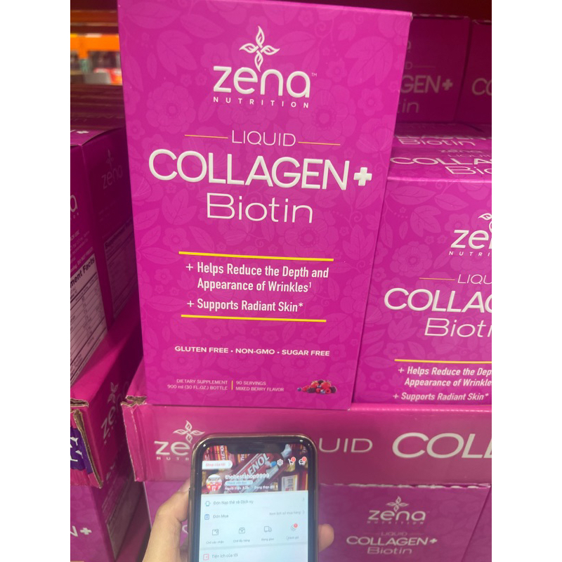 COLLAGEN DẠNG NƯỚC ZENA NUTRITION LIQUID COLLAGEN + BIOTIN