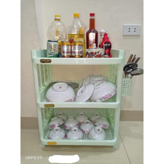 Rẻ Vô Địch] Kệ Úp Chén, Trạn Bát 3 Tầng Kiểu Nhật Nhựa Việt Nhật Đẹp,Chắc Chắn