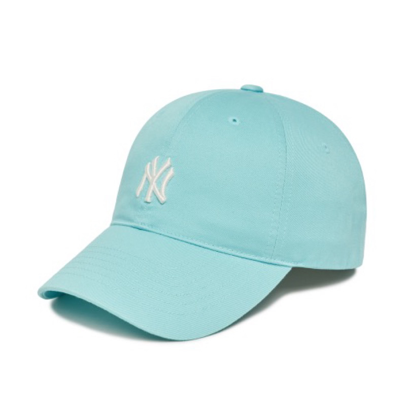 CHÍNH HÃNG - MŨ MLB BASIC LOGO NY MINT BALL CAP - MŨ LƯỠI TRAI, NÓN KẾT MÀU XANH MINT