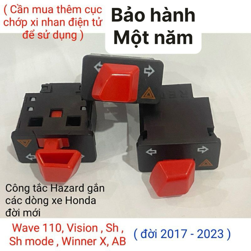 Công tắc hazza đỏ siêu bền hàng nhập thái