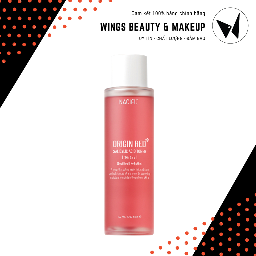 (Nobox) NACIFIC - Nước hoa hồng Origin Red Salicylic Acid Toner 150ml