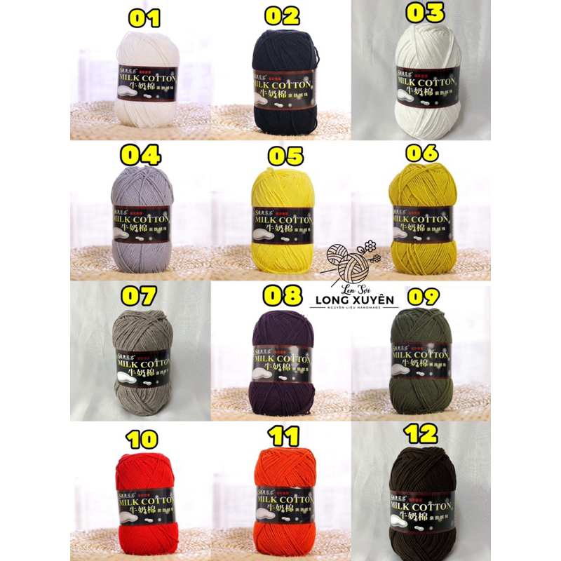 Len Milk Cotton 125g Shengtang chính hãng BẢNG 1