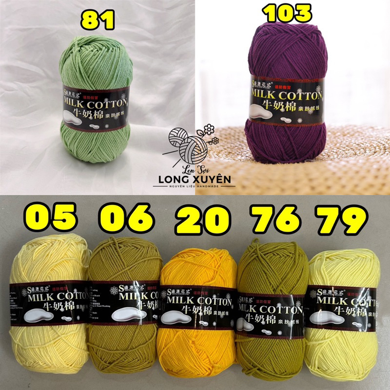 Len Milk Cotton 125g Shengtang chính hãng BẢNG 2