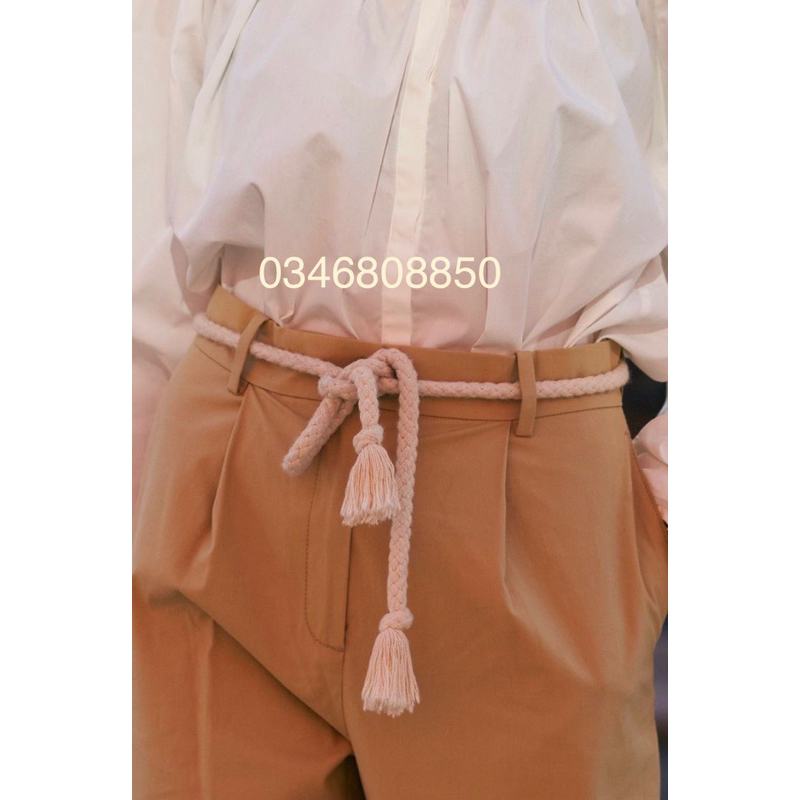 Dây belt thắt lưng sợi thừng cotton to bản