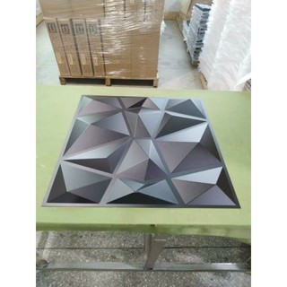 Tấm ốp tường pvc 3d đen