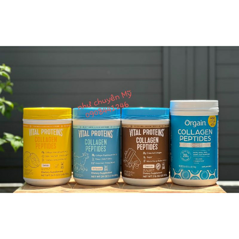 Bột Collagen thủy phân Vital Collagen Peptides Mỹ