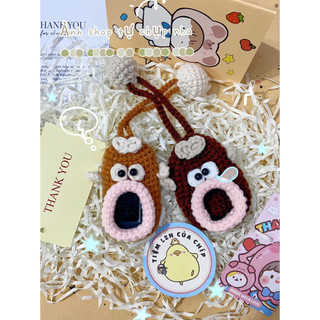 Vỏ bọc Smartkey bằng len môi trề couple
