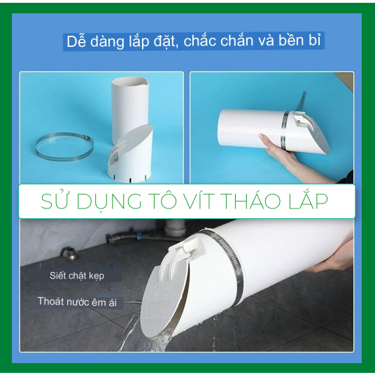 Nắp Đậy Cống Thoát Nước Sàn Nhà Tắm / Ban Công Chống Côn Trùng Màu Trắng 50-160mm Đa Năng